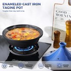 Moroccan Tagine For Cooking  Enameled Cast Iron Cooking Pot  Slow Cooker  Classi
