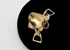 Vintage 10k Solid Gold Figural Dressage Saddle Charm