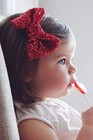Red Sequins Fashion Bow Hairpin Hair Clip Love Fairy Accessories For Women