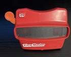 Vintage Viewmaster Red 3d View Master Reels Viewer Toy 1970s 1980s With 13 Reels