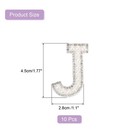 10pack Iron On Letters Patch 4 5cm Self Adhesive Patches For Hat Bags white 