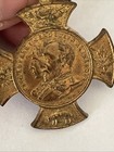 Antique 1902 King Edward Vii   Queen Alexandra Coronation Souvenir Medal Rare