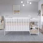 3-in-1 Convertible Full Size Baby Crib   Changer White 678 W Dream Anna Storage