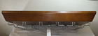 Pottery Barn Wooden Stemware Hanging Entertaining Wine Glass Rack Shelf Display