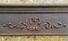Antique Victorian Crest Pediment W  Applied Carvings 53  X 9 x 3 