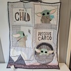 Lambs   Ivy Star Wars Crib Blanket Baby Yoda 