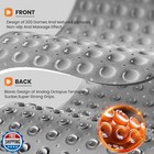 Krussier Non-slip Bath Tub Mat  39x16 Inch Extra Large Shower Mat With Drain 