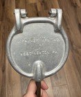 Vintage C Palmer West Newton Pa No 1r Italian Waffle Iron Red Handle