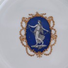 Wedgwood Cabinet Plate Sterling Silver Rim Shreve Co San Francisco Neoclassical