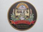 Beer Pub Coaster   Hale s Ales Hand Crafted  Brewed Locally  And Enjoyed Fresh