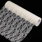 Lace Roll 12 In 73ft For Wedding Lace Table Runners Ivory White Chair Sash Bo   