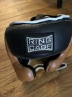 Ring To Cage Training Headgear Boxing Mma Protective Brown Black  Size 14 Large