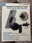 Magnetic Pop Out Grip Stick On And Vent Mount For Cellphone 