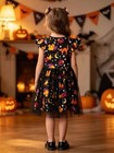 Toddler Girls Tutu Dress Princess Summer Party Tulle 5-6 Years Deep Black