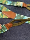 Rrl Vintage Western Striped Leather End Suspenders Braces Belt