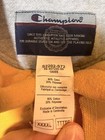 Champion Unisex Hoodie Sweatshirt Yellow Pullover Drawstring Size Xxxxl
