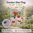 Caroline s Treasures European Goldfinch Garden Flag Asa2055gf