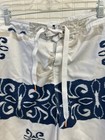 Quicksilver Board Shorts Men s Size Xl White Blue Gray Aloha Floral Swim Trunks