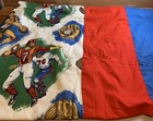 Vintage Sports Fabric - Football  Basketball  Baseball - Lightweight Bed Cover
