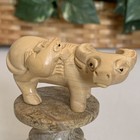 Vintage Hand Carved Monkey On Ox Boxwood Netsuke Animal Figurine Wood Carving