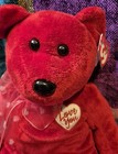 Ty Buddies  secret  Adorable Soft Cuddly Red Valentine Teddybear Mwmts 2004