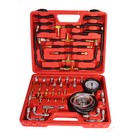 Fuel Injection Pressure Tester Gauge W  Dual Gauge Readings Kit 0 140psi 0 10bar