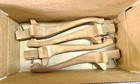 4 Unfinished Queen Anne cabriole Cherry Piano Bench Legs  17  French Provincial