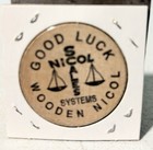 Dallas  Tx Nicol Scales Advertising Good Luck Token Wooden Nickel