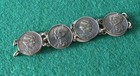 Beautiful Antique Vintage Rare Royal Coronation Birks Sterling Silver Bracelet