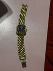 Vintage Unisex Gold Tone Diamond Accent Valentino Watch