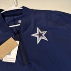 Nwt Men s Xl Nike Nfl Dallas Cowboys Sideline Coach 1 2 Zip Short Sleeve Jacket