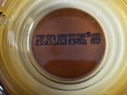 Vintage 1960 s 1970 s Ernie s Root Beer Brown Glass Ashtray Casino Bar Man Cave 