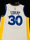 Steph Curry Signed Golden State Warriors Pro Style Basketball Jersey Coa