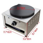 Single Head Lp Gas Crepe Maker Commercial Pancake Machine Nonstick Griddle