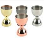1oz 2oz Stainless Steel Double Cocktail Jigger Measuring Cup  Rose Gold