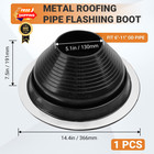  7 High-temp Silicone Roof Pipe Flashing Boot Black Srpf Od 6 -11  