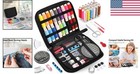 Complete Travel Sewing Kit - 18 Spools Thread  Needles   Accessories Included