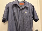 Red Kap Chevy Mechanic Technician Work Uniform Button-up Short Sleeve Shirt  Xl