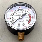 4pc Air Compressor Pressure hydraulic Gauge  200 Psi 2  Face side Mount 1 8 npt