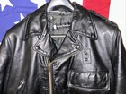 Vintage Harley Davidson Horsehide Leather Motorcycle Police Jacket 42    Beautiful