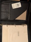 Vintage Coach Blk Leather Zip Planner Organizer W original 94 95 Tags   Inserts