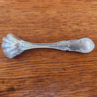 J   W Moir Ny Antique Coin Silver Salt Spoon Ca 1850 - 1899 Mono Tj