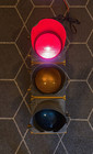 Vintage Traffic Signal Light Eagle Metal 8  Flatback Plug In Incandecent Hanger