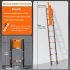 Telescoping Ladder  12 8ft  330 Lbs Weight Capacity  Non-slip Safety Locks