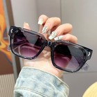 Retro Bold Fashion Unisex Sunglasses - Square Frame Uv Protection Shades