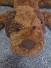 Vintage Dan Dee Floppy Puppy Dog Soft Plush Stuffed Toy  Brown  26 Inches Long