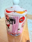 Peanuts Gang Snoopy Pink Halloween Party Ceramic Candy Or Cookie Jar Canister 