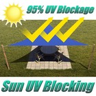 16  X 16  X 22 6  Beige Right Triangle Sun Shade Sail Outdoor Canopy Awning U   