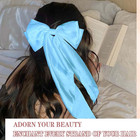 Hair Bows Sky Blue School Bow Large Girls Bow Clips Elegant Hair Ribbon Bows Bar