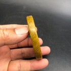 7 1cm Old China Hongshan Culture Jade Carved Fengshui Ancient Word Pattern Yubi